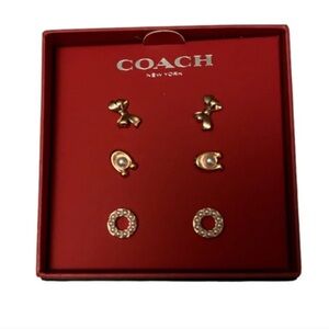 Brand New Coach Earring Set